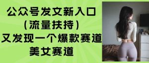 独角兽：公众号发文新入口（流量扶持），又发现一个爆款赛道：美女赛道-独角兽众创资源站独角兽网创资源站