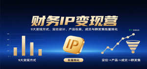 独角兽：财务IP变现营：9大变现方式、定位设计、产品包装，成交与群发售批量转化-独角兽众创资源站独角兽网创资源站