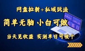 独角兽：网盘拉新+私域玩法，简单无脑，小白可做，当天见收益，实测单日可破千-独角兽众创资源站独角兽网创资源站