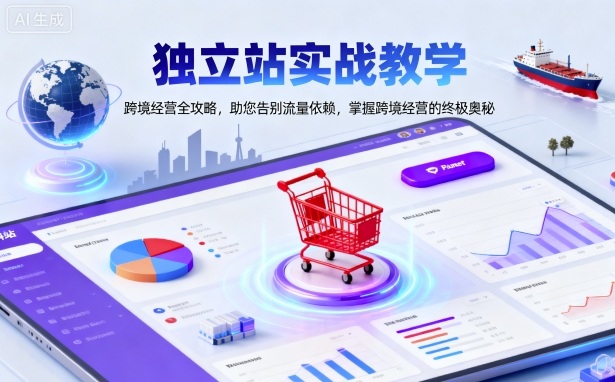 独立站实战教学,跨境经营全攻略,助您告别流量依赖,掌握跨境经营的终极奥-独角兽众创资源站独角兽网创资源站