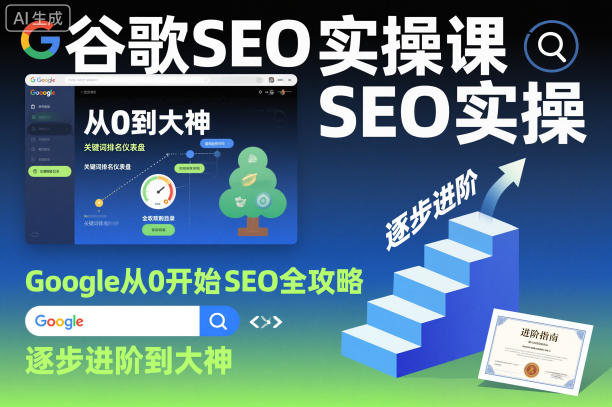 谷歌SEO实操课，Google从0开始SEO全攻略，逐步进阶到大神-独角兽众创资源站独角兽网创资源站