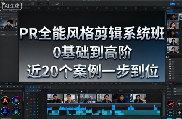 PR全能风格剪辑系统班,0基础到高阶,近20个案例一步到位-独角兽众创资源站独角兽网创资源站