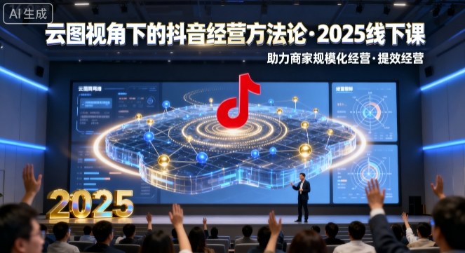云图视角下的抖音经营方法论，2025线下课，助力商家规模化经营，提效经营(录音+字幕)-独角兽众创资源站独角兽网创资源站