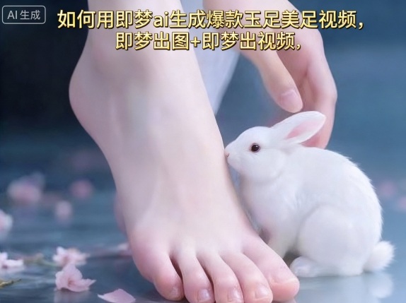 如何用即梦ai生成爆款玉足美足视频，即梦出图+即梦出视频，快速涨粉-独角兽众创资源站独角兽网创资源站