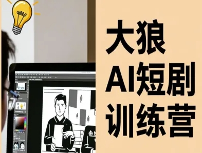 大狼AI短剧训练营-短剧课程(更新中)-独角兽众创资源站独角兽网创资源站