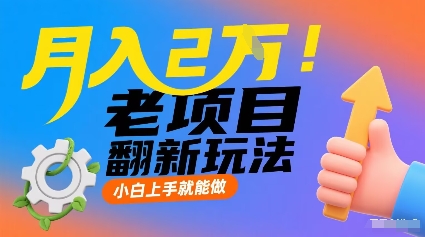 月入2W！老项目翻新玩法，小白上手就能做，非常容易上手-独角兽众创资源站独角兽网创资源站