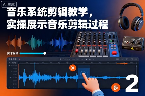音乐系统剪辑教学,实操展示音乐剪辑过程-独角兽众创资源站独角兽网创资源站
