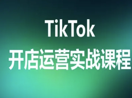 TikTok开店运营实战课程，TK跨境电商实操全流程-独角兽众创资源站独角兽网创资源站