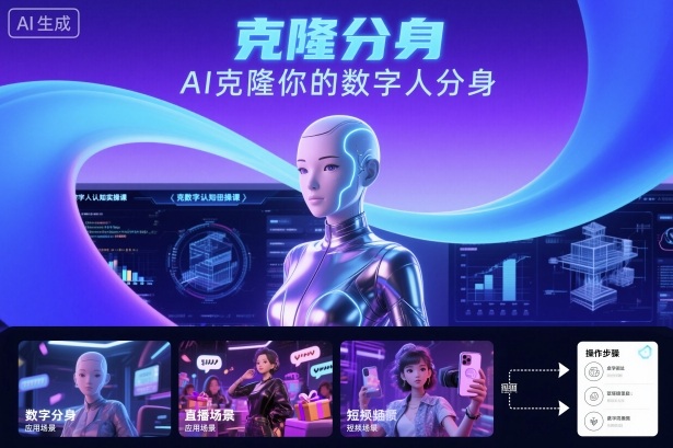 AI数字人认知实操课，克隆你的数字人分身-独角兽众创资源站独角兽网创资源站