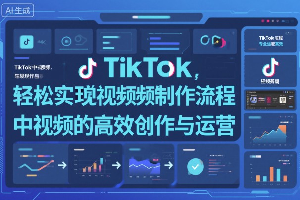 TikTok中视频制做流程，轻松实现Tk中视频的高效创作与运营-独角兽众创资源站独角兽网创资源站