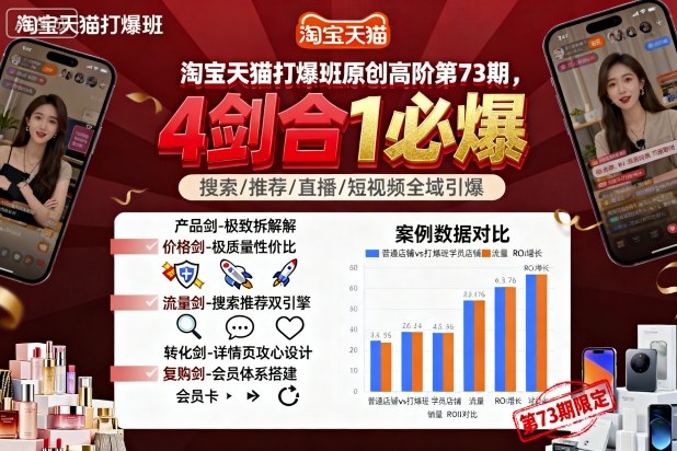淘宝天猫打爆班原创高阶第73期，4剑合1必爆-独角兽众创资源站独角兽网创资源站